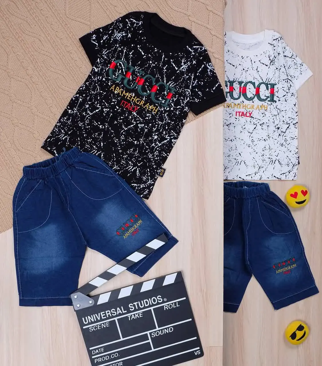 👫تیشرت و شلوارک گلدوزی GUCCI 👫
