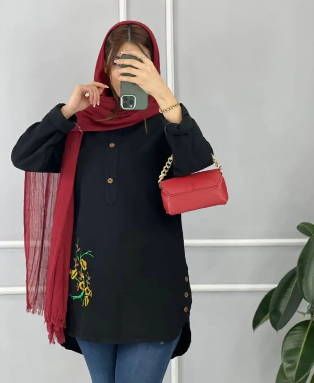 ❤️نام: شومیز مانتویی مدل نیکا
