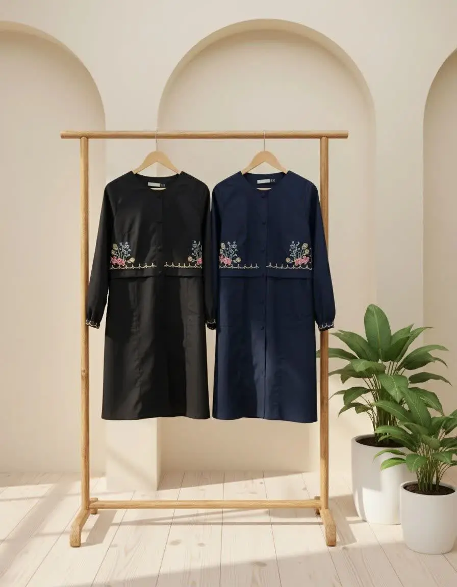 🛍 مانتو زنانه طرح میا