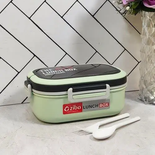 🌈لانچ باکس دو طبقه درب کیپ...