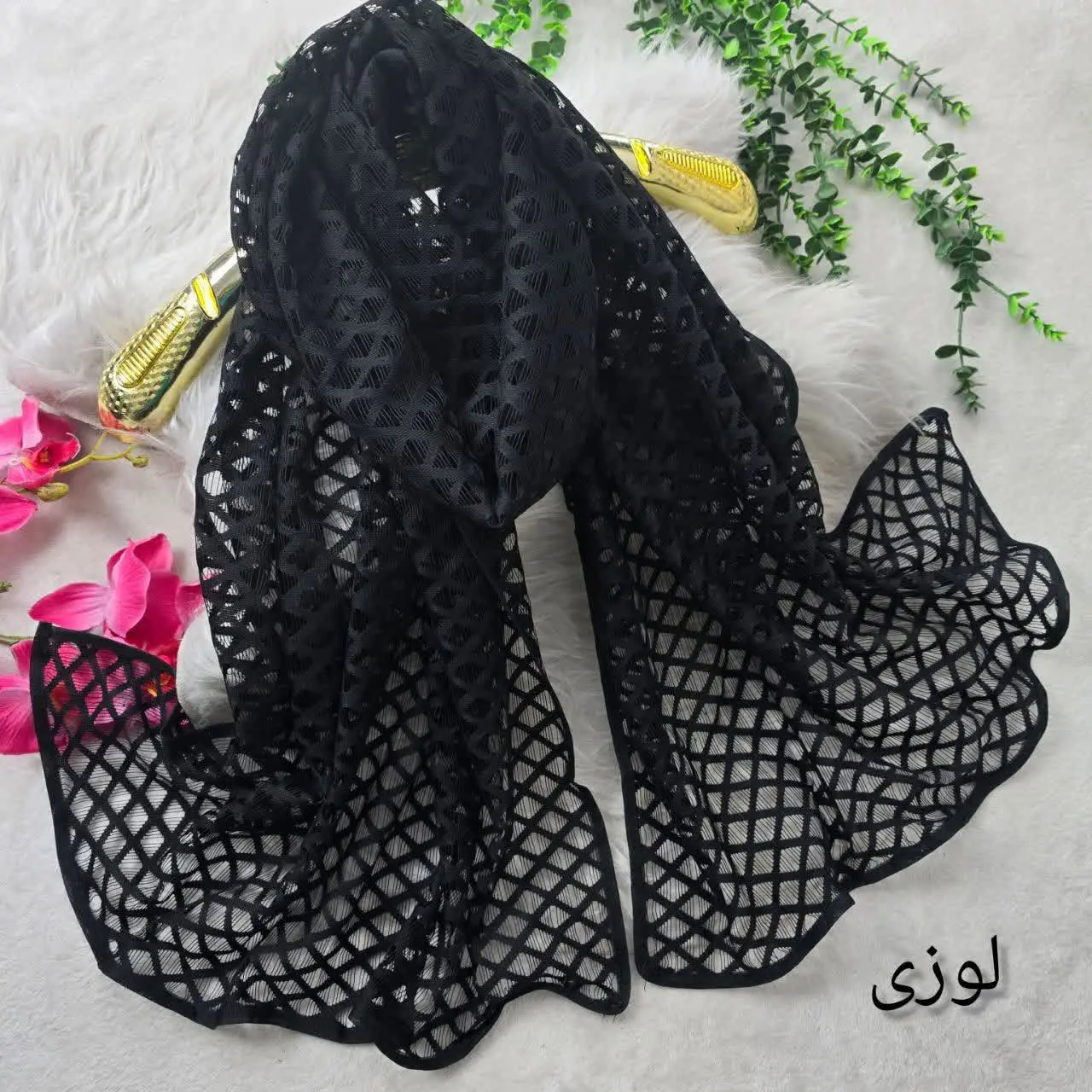 🌸 نام: شال دانتل مجلسی گوچی
