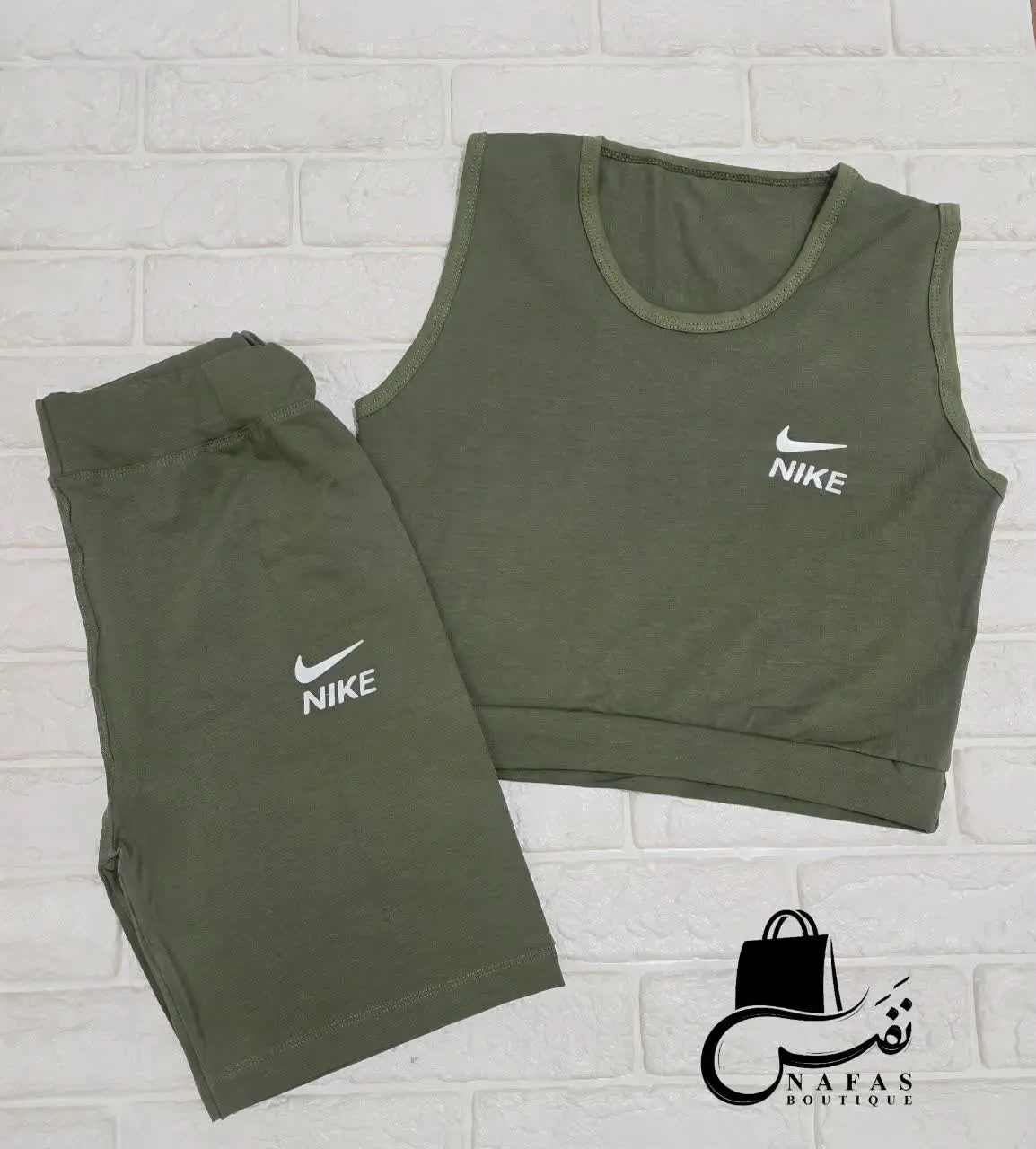 ✨ ست کراپ شلوارک نایک
