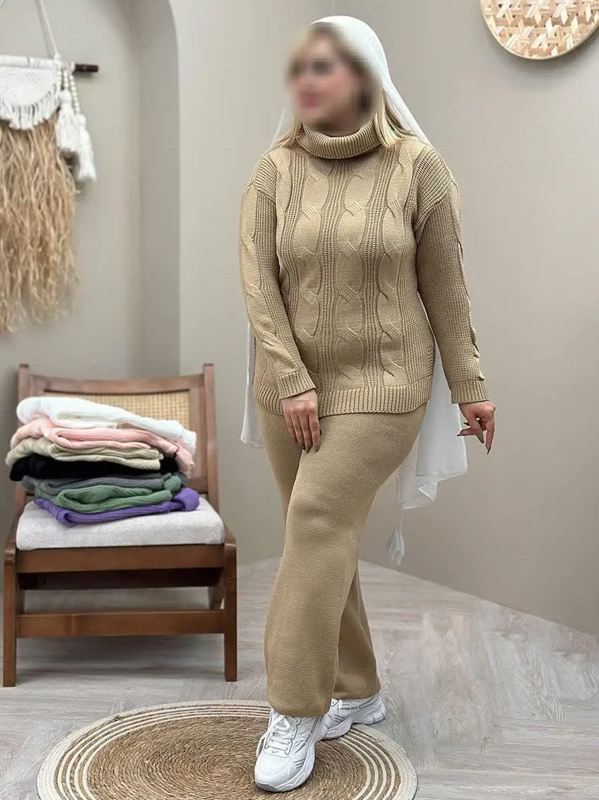 🍁نام: ست یقه شل مارپیچ