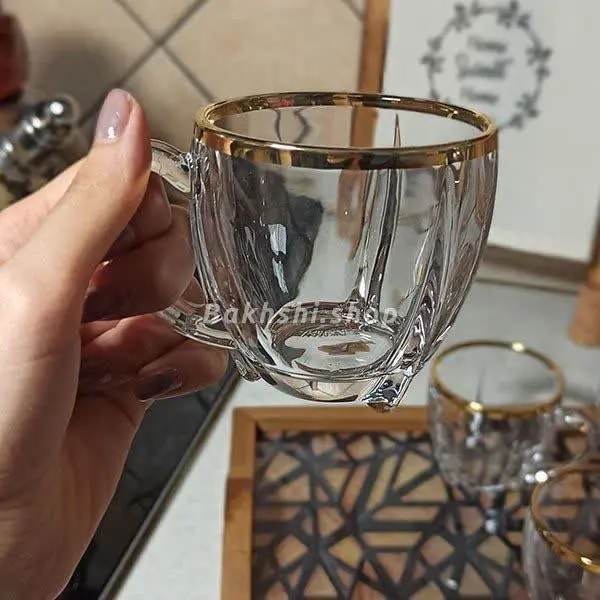 #لیوان سلیتک لب طلا 🍓
