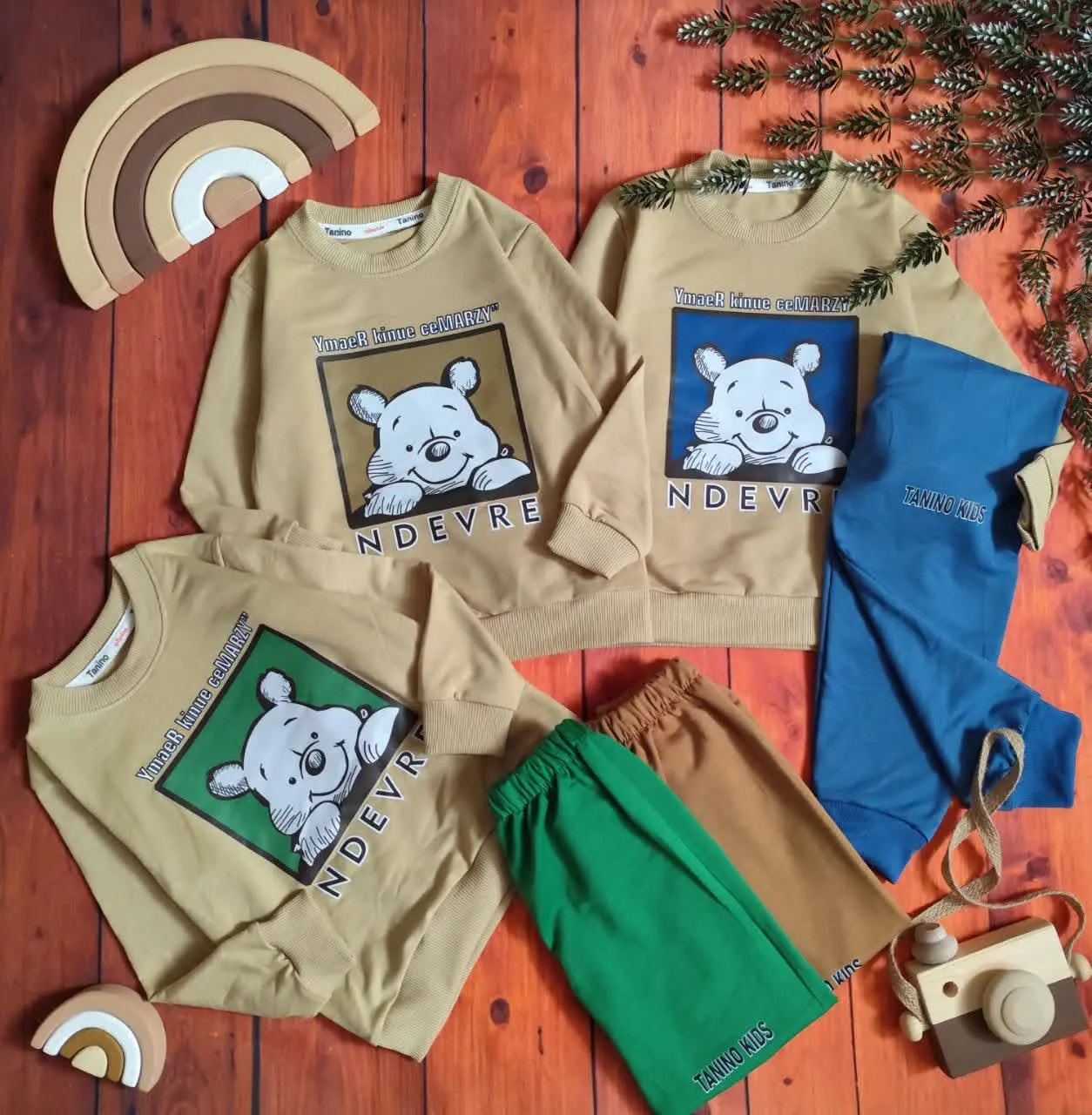 😍ست بلوز و شلوار خرس پو، جن...