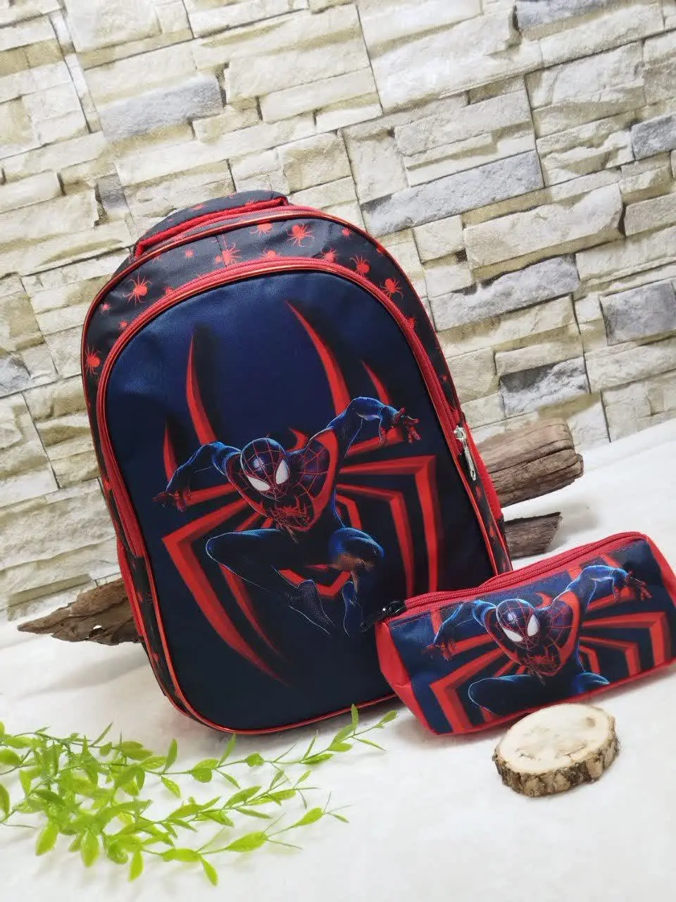 ✅ کوله مدرسه جامدادی دار
