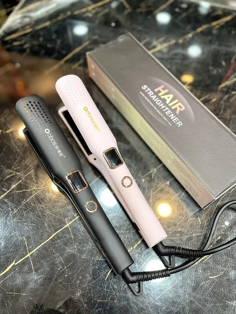 اتو موی حرفه ای اصل obos 😍