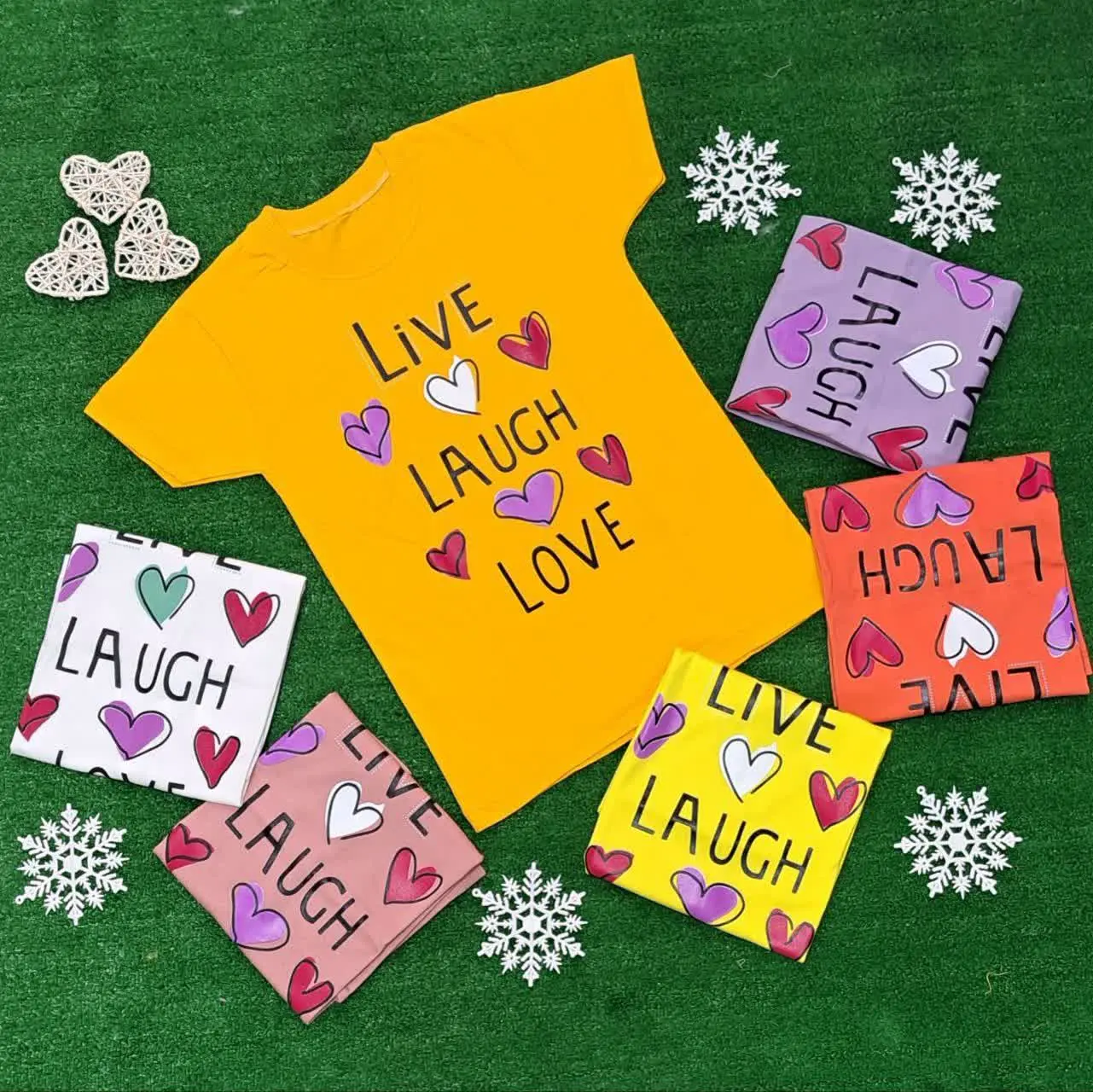 👫تیشرت تک دخترانه قلب❤️🌸
