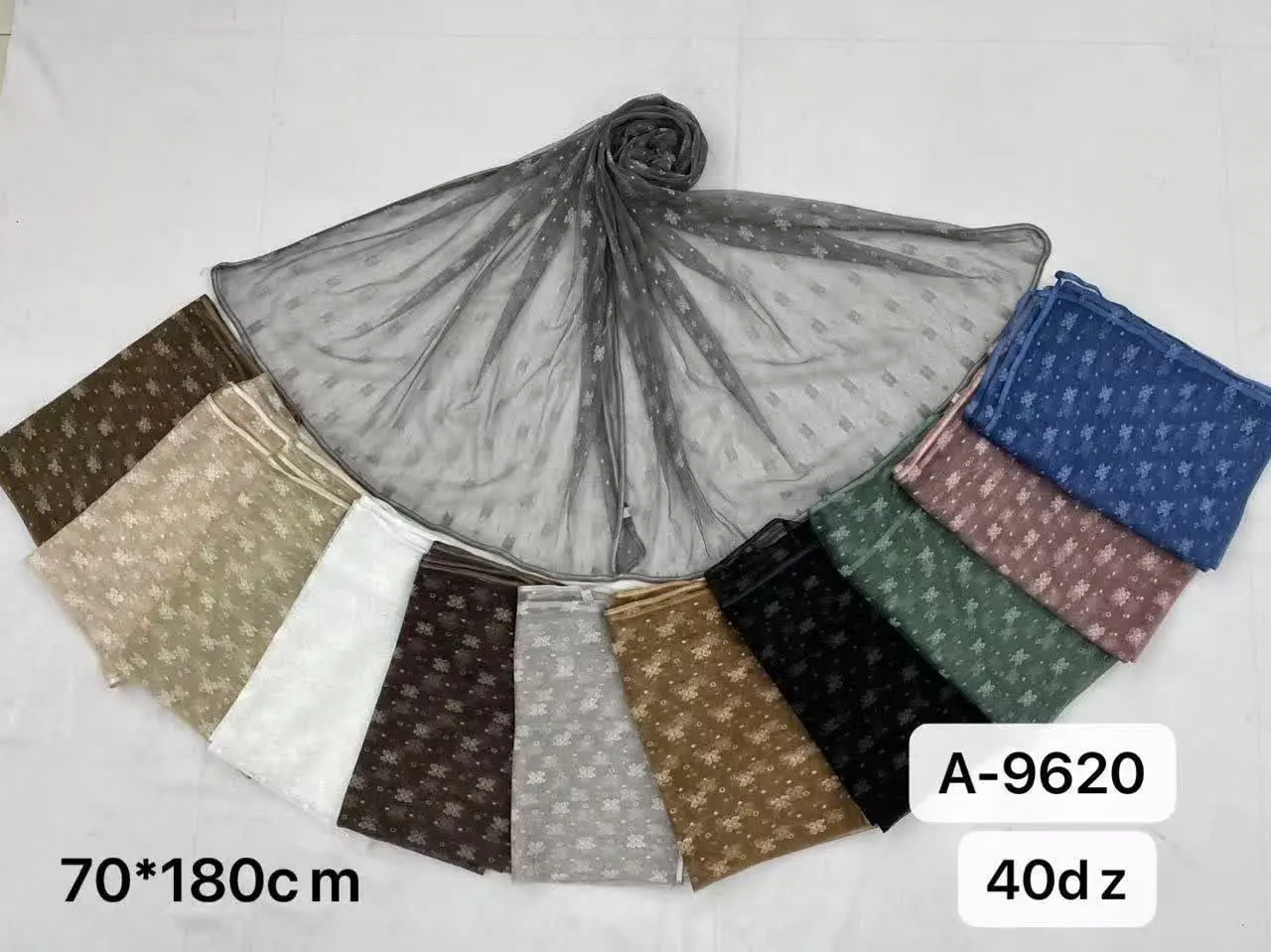 🌸شال توری گلدار وارداتی