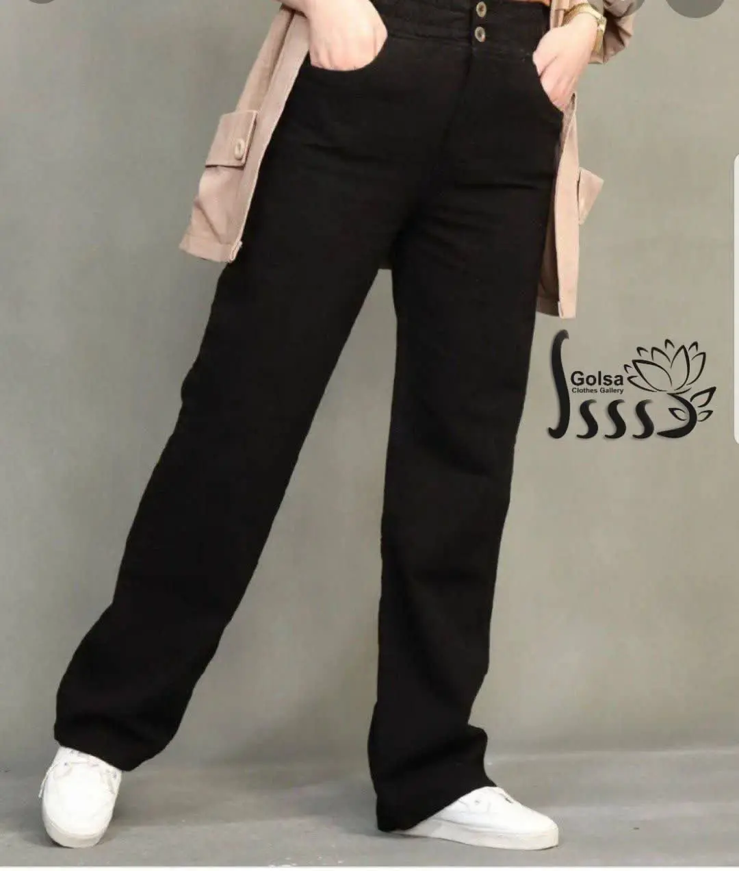 شلوار نیم بگ کمر کشی😍