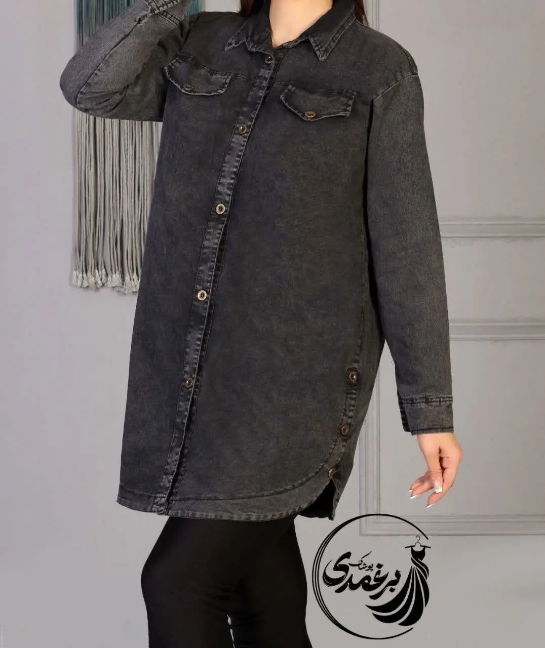 👚 مانتو لی ۲ جیب آستین زیپی
