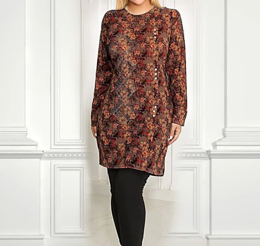 💞تونیک نگین دار شیک مدل هلیا💞