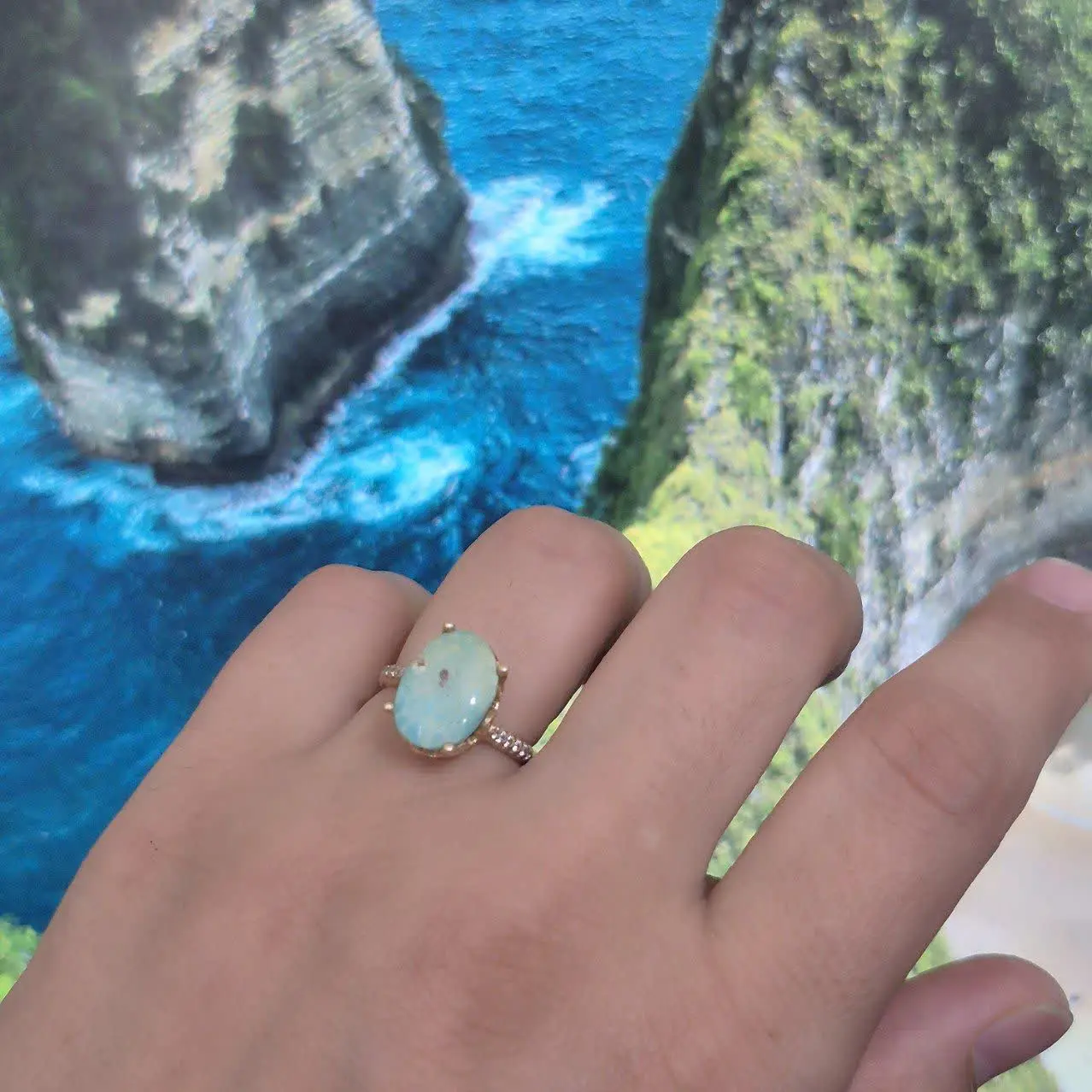 انگشتر فیروزه نیشابور نگین...