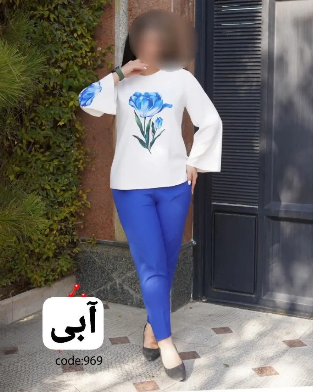 🖋نام: ست بلوز شلوار گل رز
