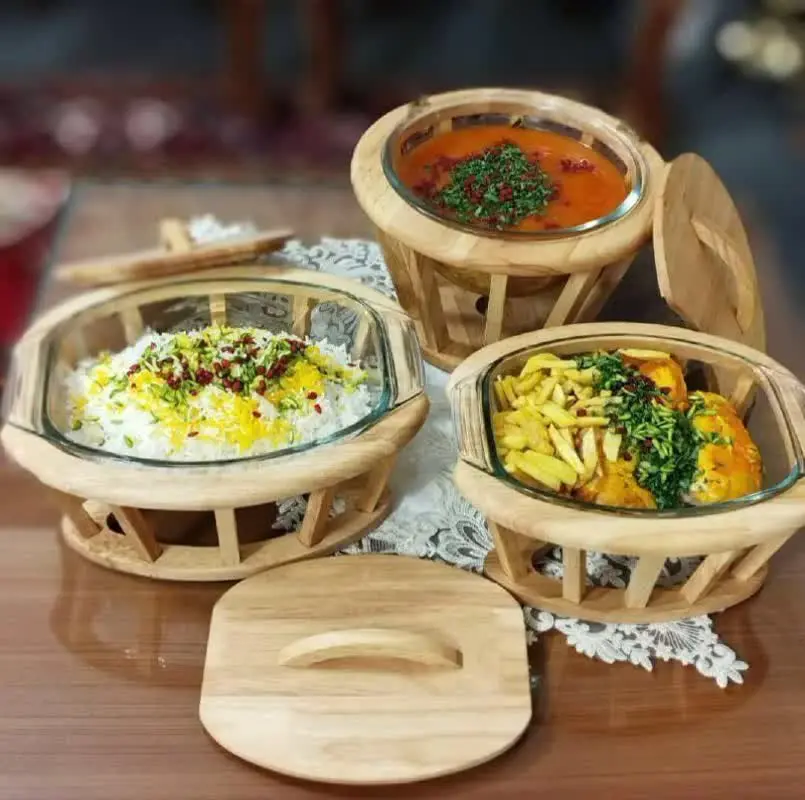 ست سوفله ۳تکه چوبی 
