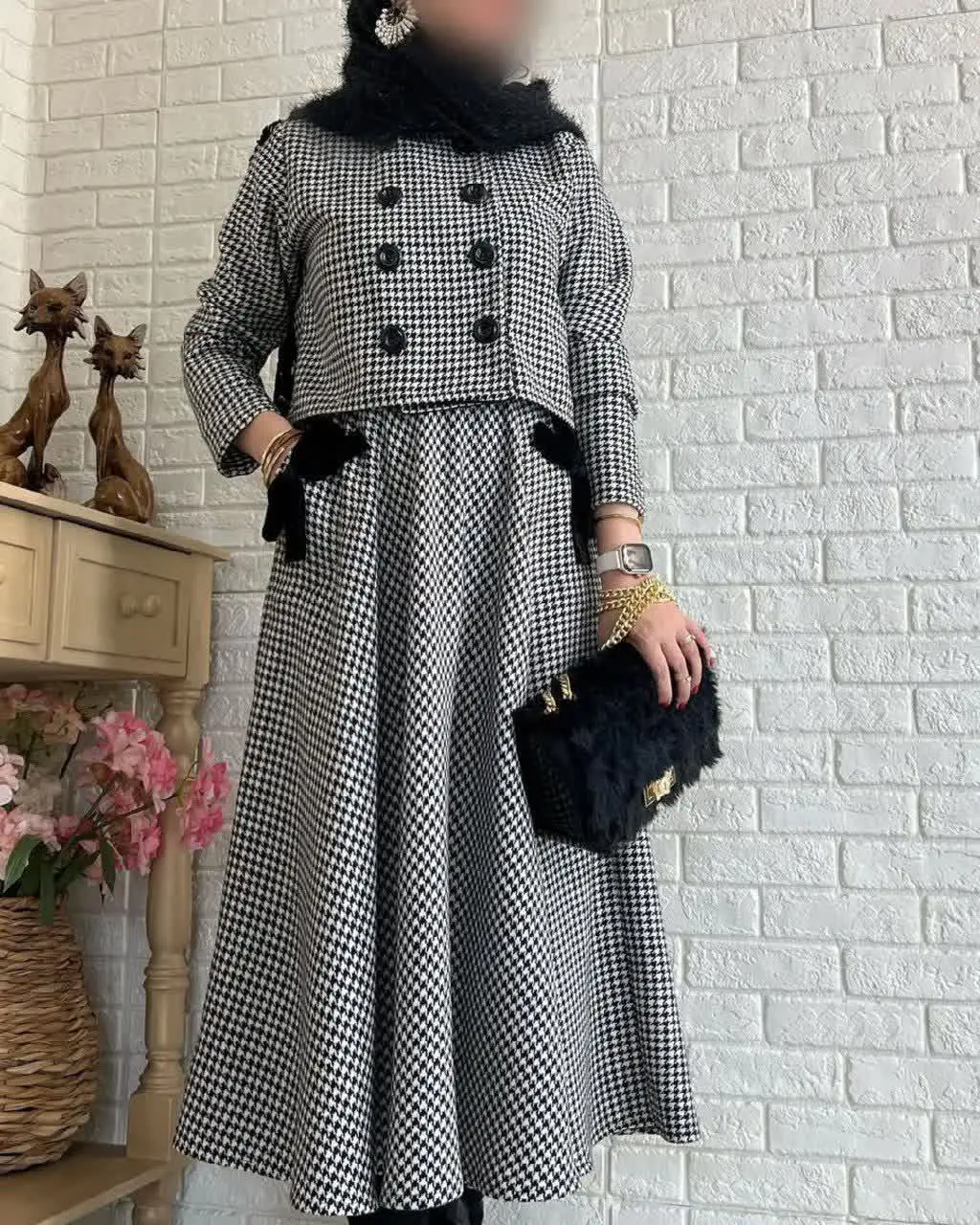 🍂نام: کت و دامن درسا 
