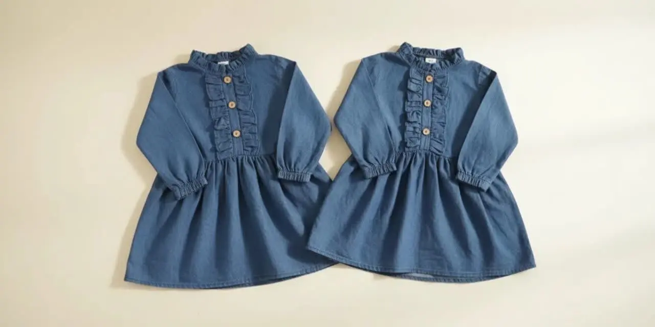 • پیراهن لی دخترونه با چین...