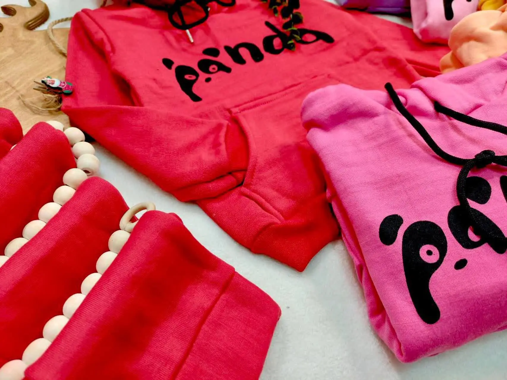 🧶هودی شلوار کرکی 😍 کلاه دار
