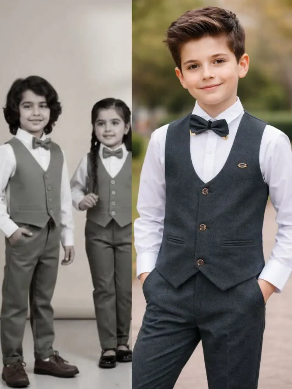 سه تکه جلیقه شلوار پیراهن