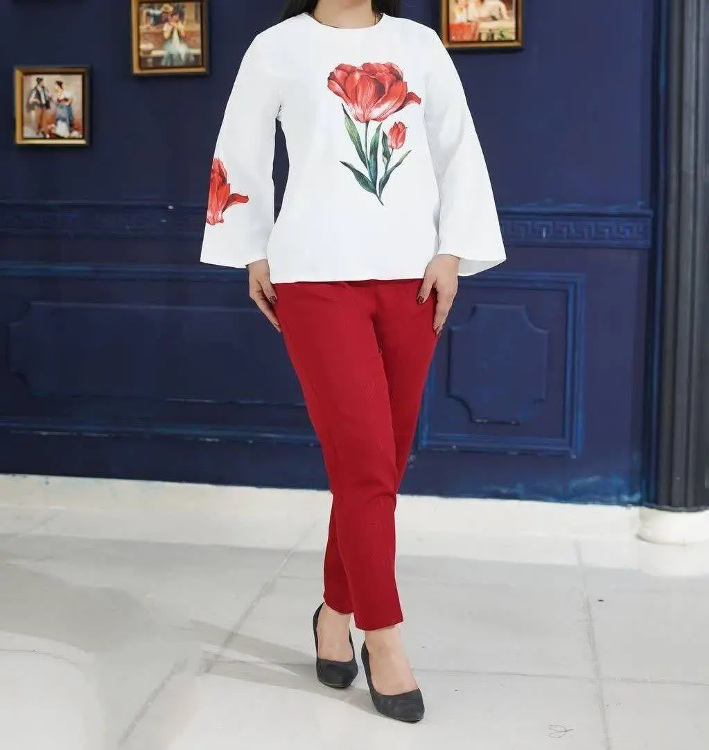 نام: ست شومیز شلوار گل
