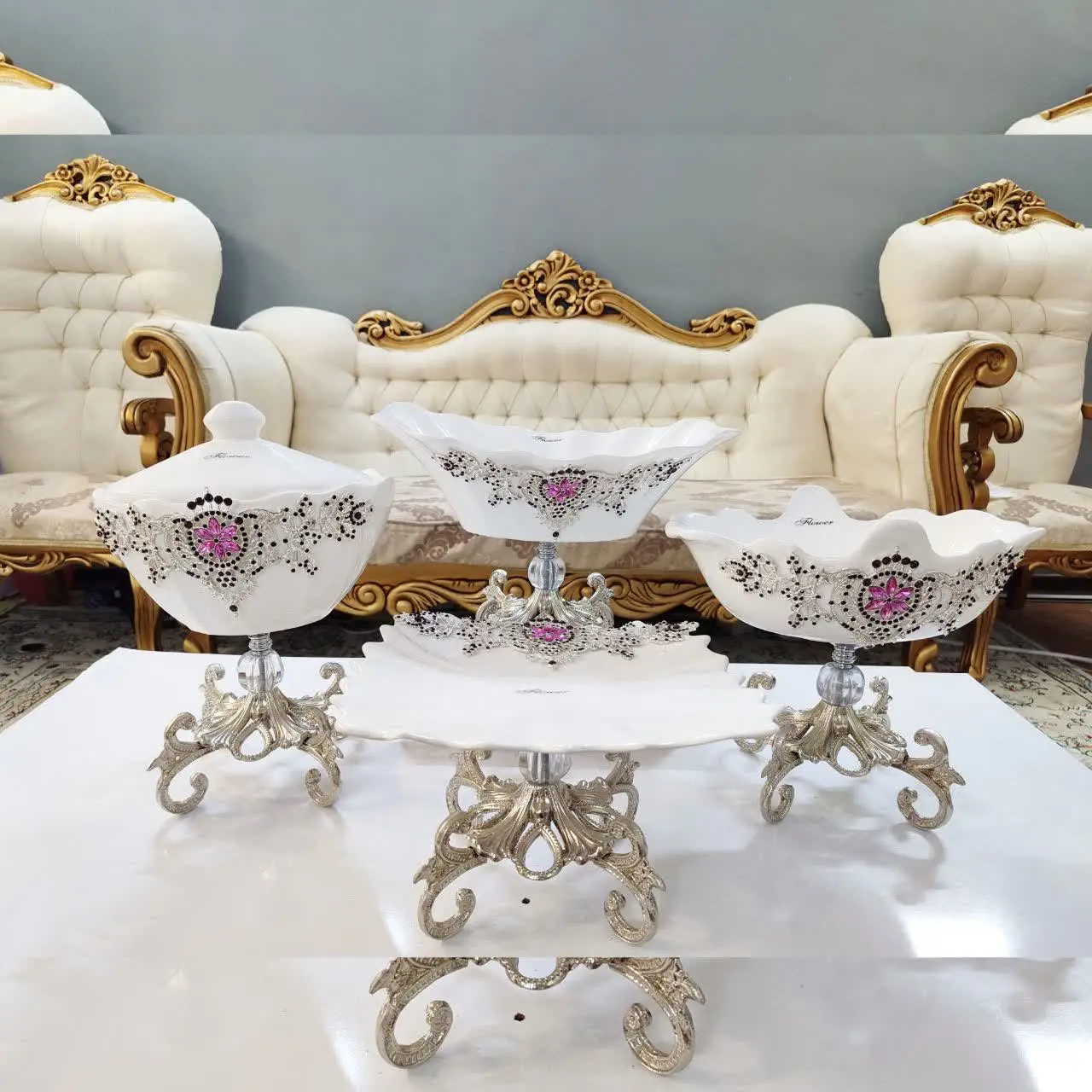 🌹سرویس چهارتیکه پذیرایی 
