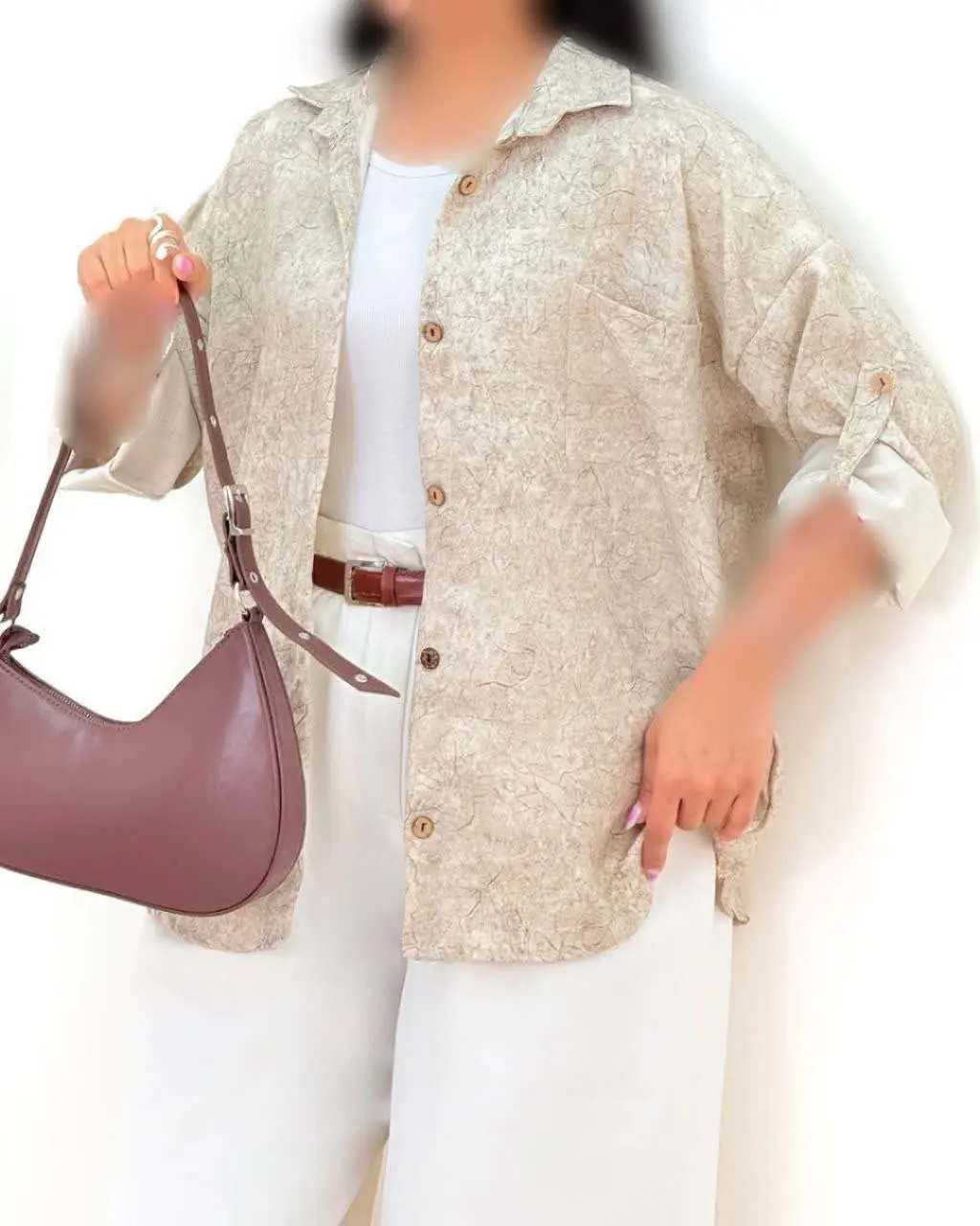 👚 نام: شومیز مانتویی گازوئیلی شیما
