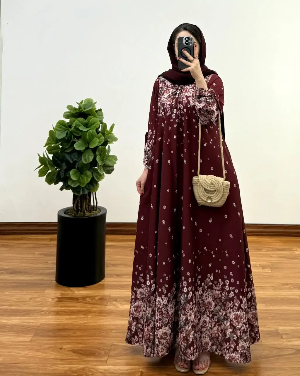 پیراهن مانتویی ایتالیایی ماهرخ