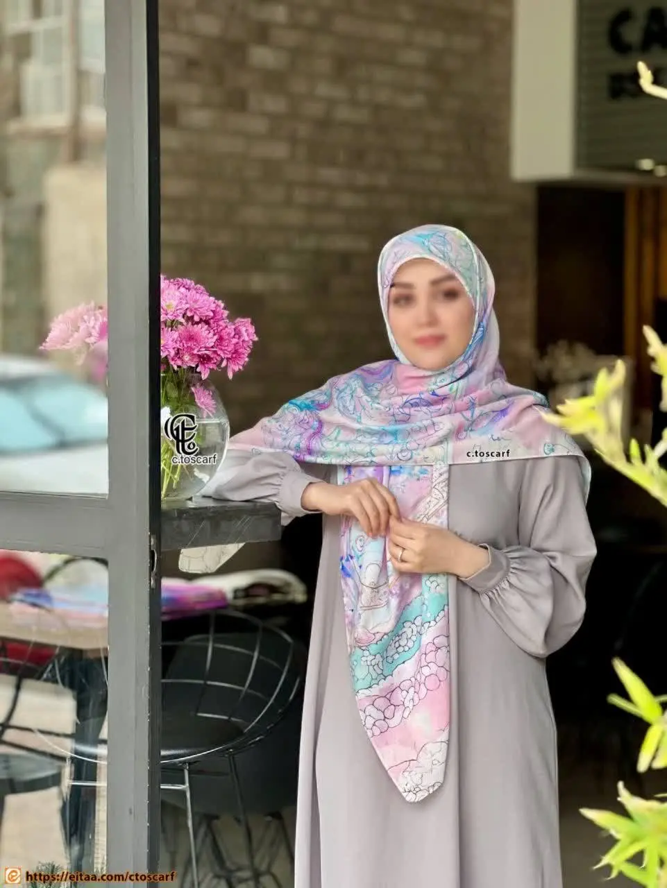 روسری طرح بهار🌸🌱
