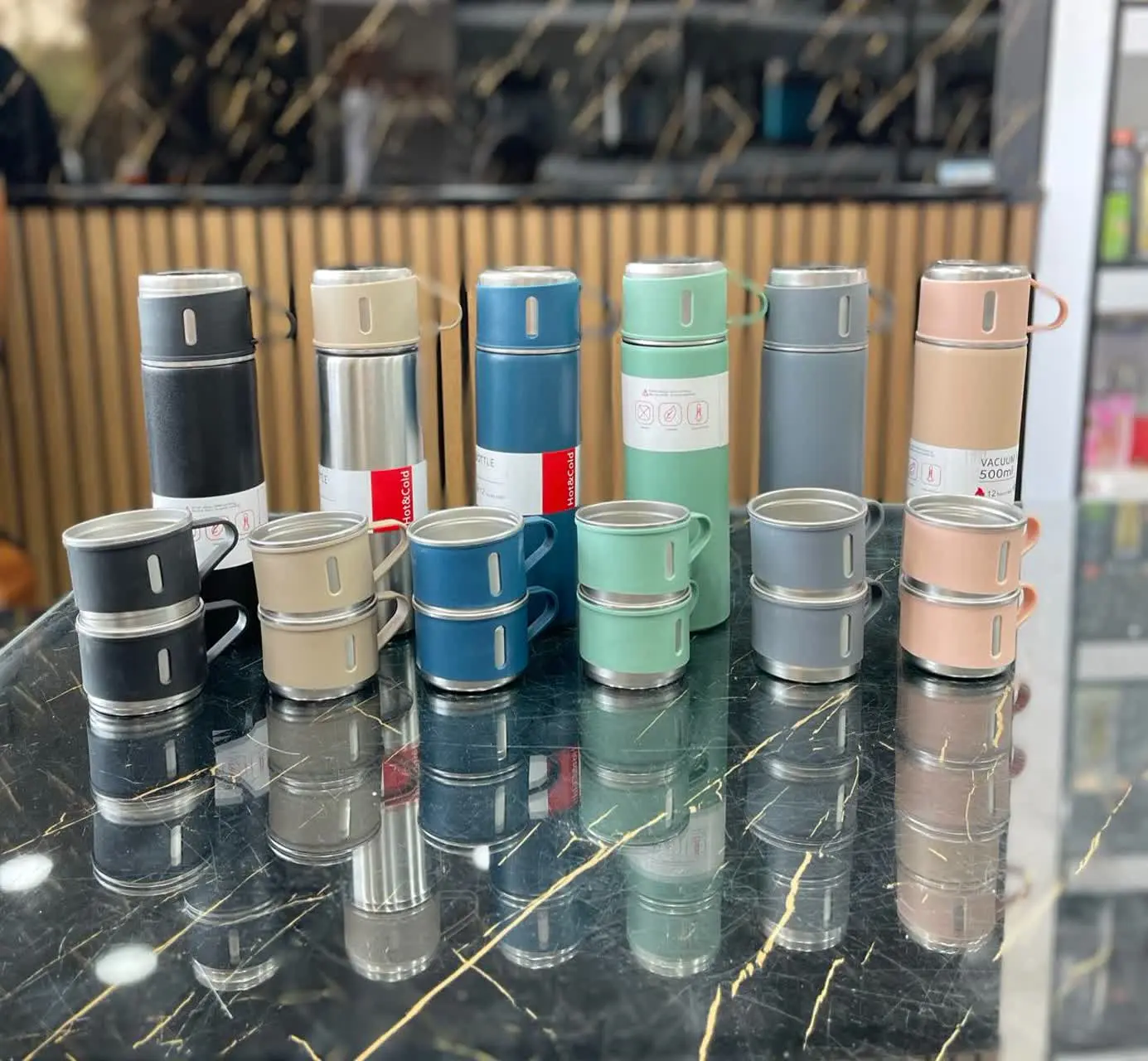 فلاسک استیل ۳ کاپ💥