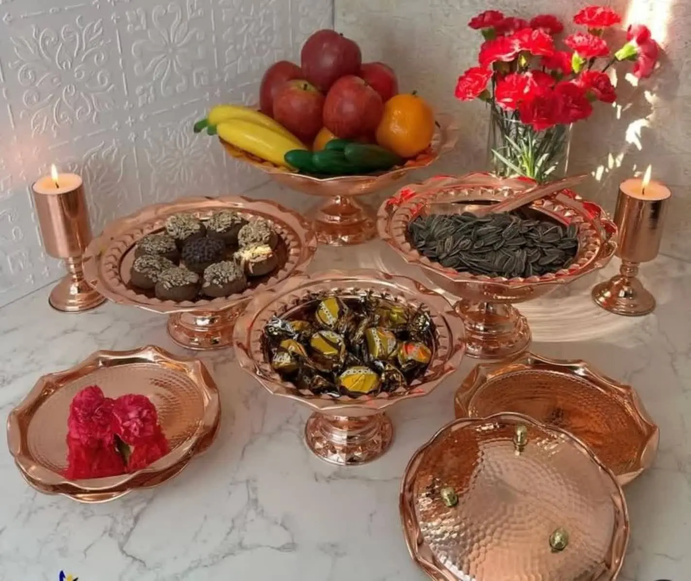 سرویس پذیرایی زیبای الماس🎗🎗
