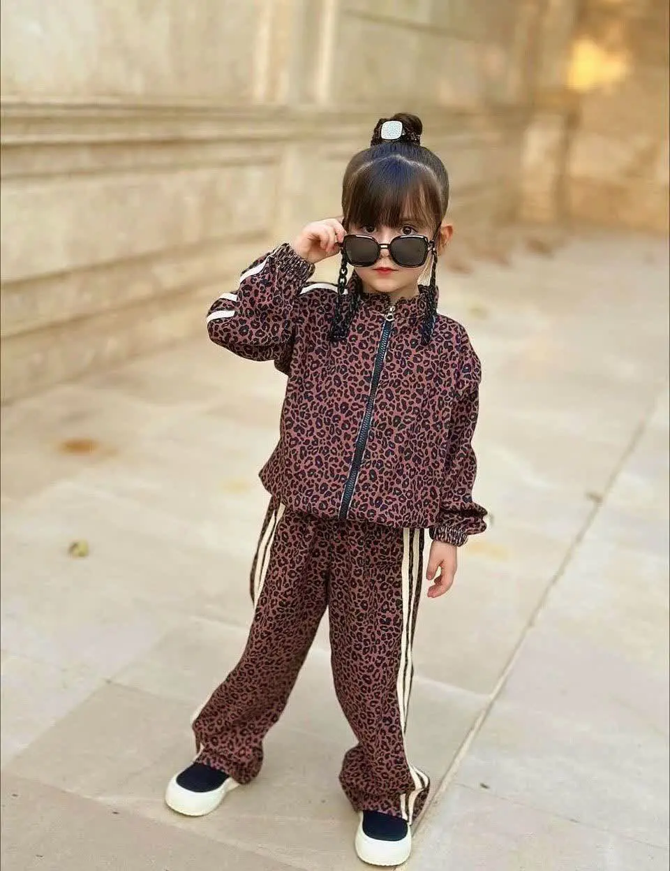 ست سویشرت شلوار پلنگی خفن