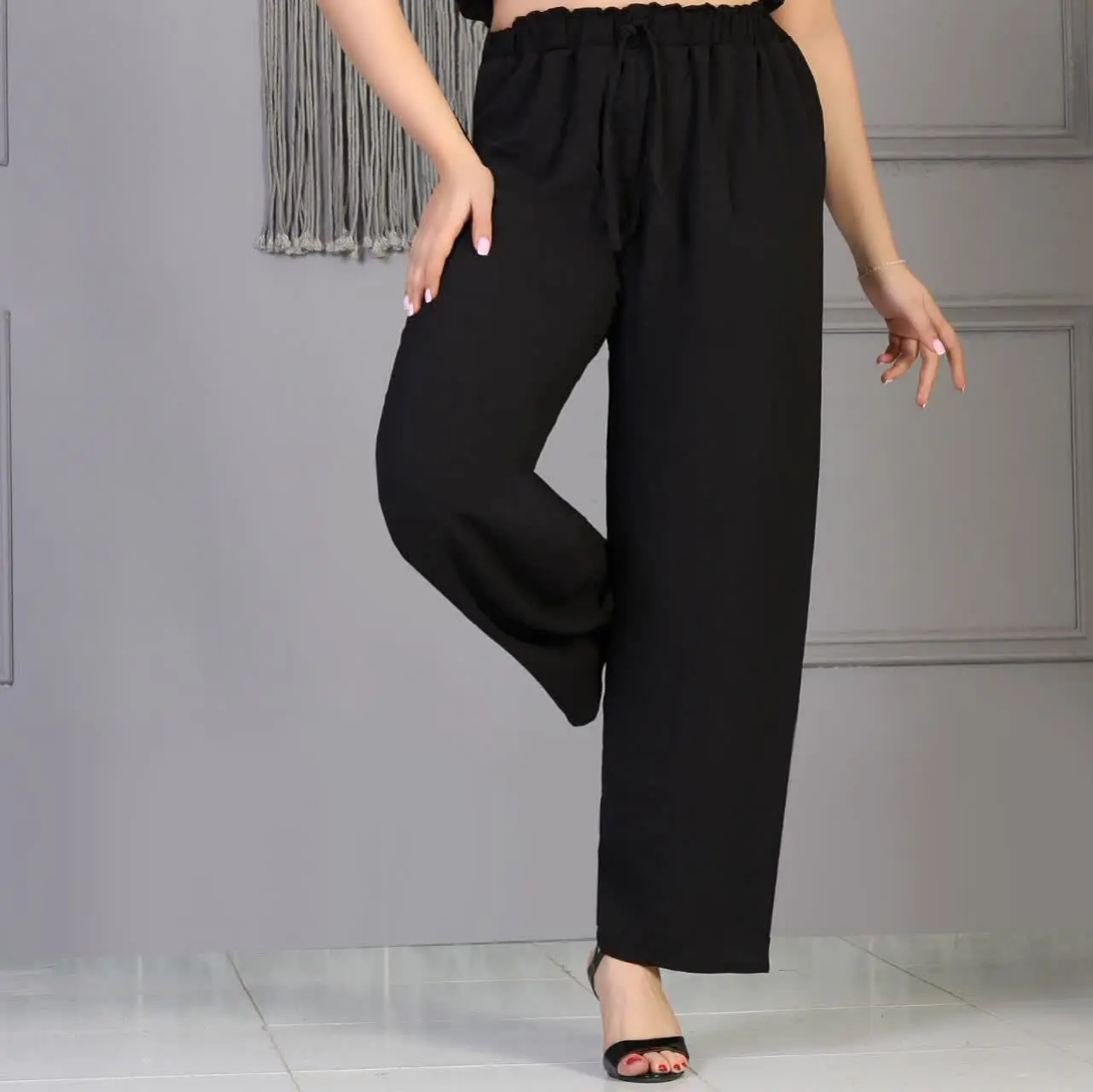 شلوار ابر و بادی کمر کش
