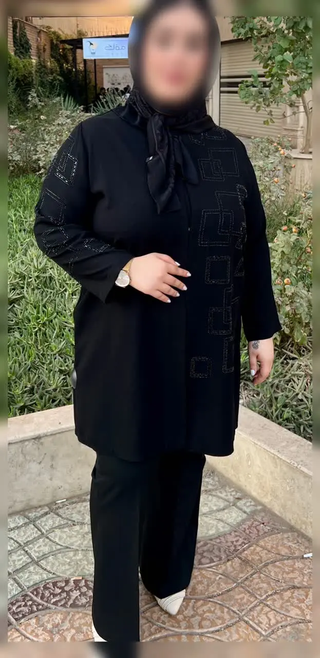 🌦️ مانتو مجلسی شانتون سنگ د...