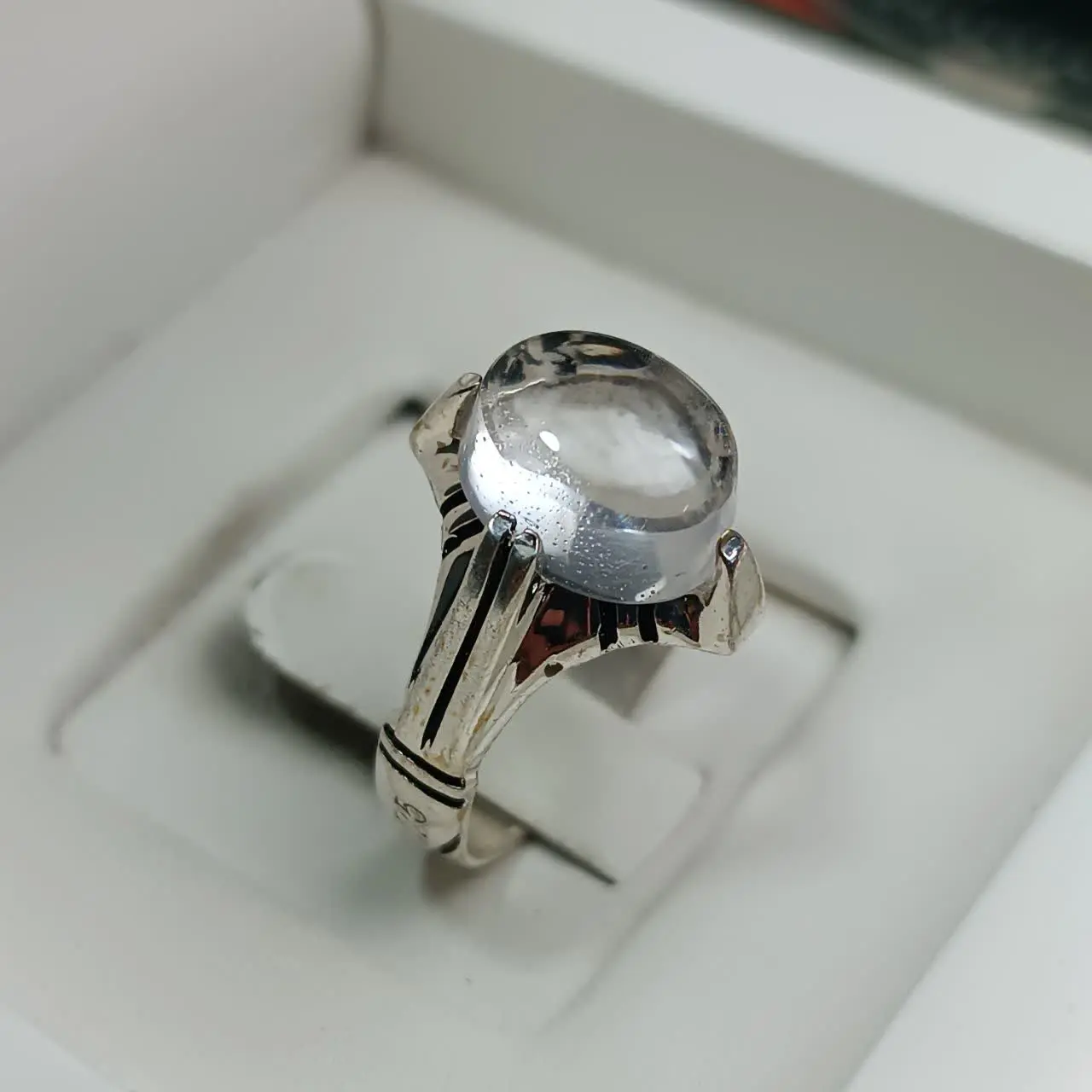 انگشتر نقره مردانه ۴ چنگ