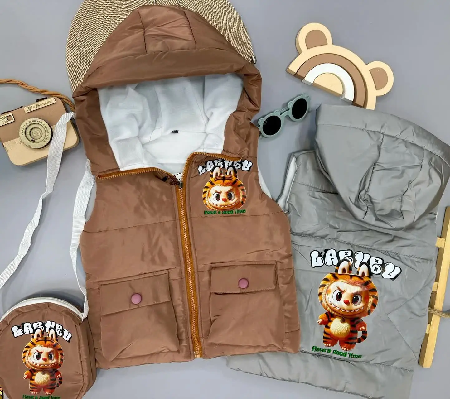 👫پافر پسرانه لبوبو همراه کیف ✅