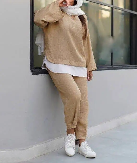 ❤️نام: تونیک و شلوار مدل آرنوشا
