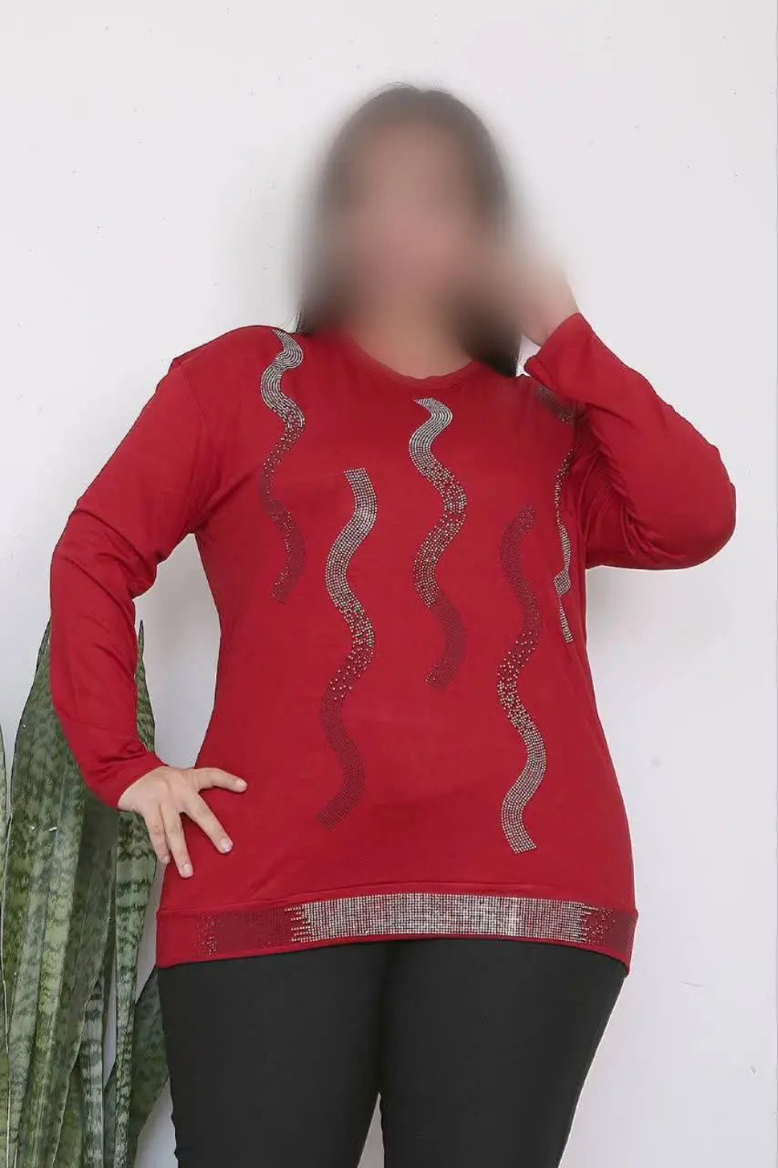 شومیزمجلسی نگین دار طرح باران😍
