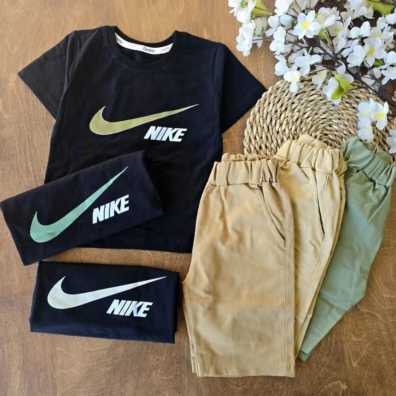 تیشرت شلوارک کتان نایک
