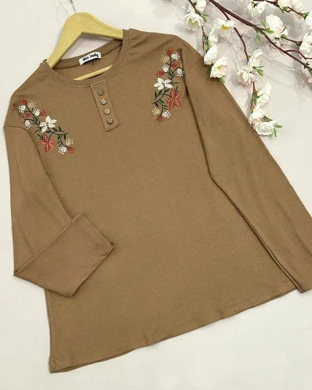 🌼بلوز کبریتی قواره دارگلدوزی شده، فول کش
