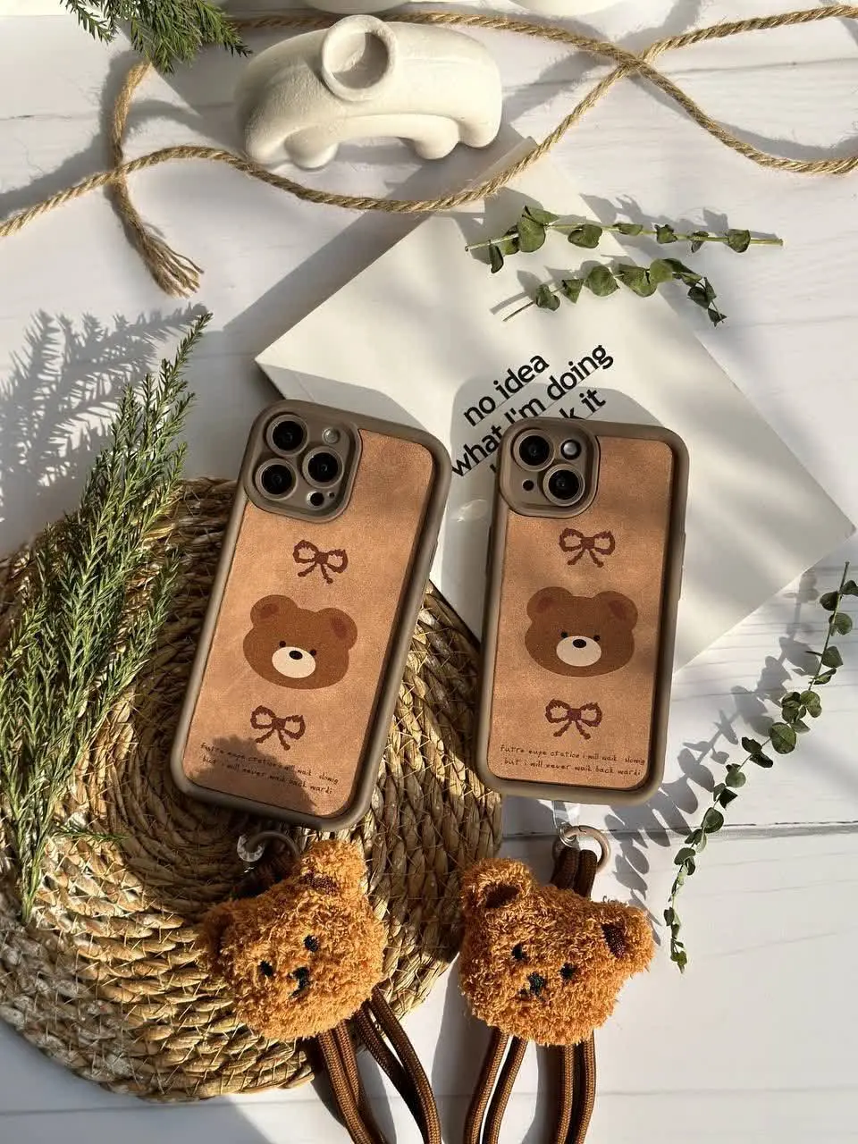 📱مدل قاب: قاب سولید تدی عروسکی با آویزست مخصوص انواع #سامسونگ #شیائومی و #آیفون 
