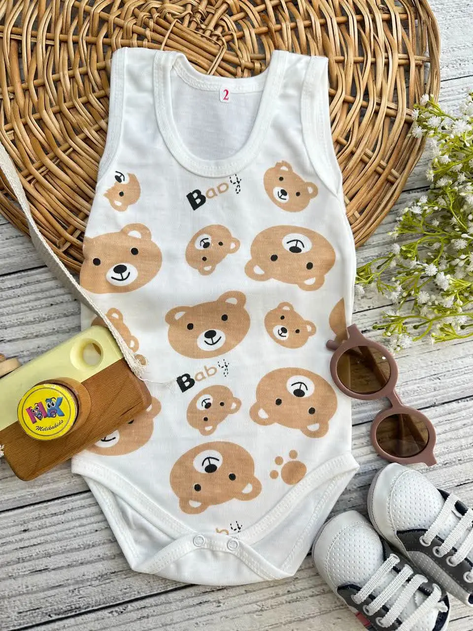 بادی زیردکمه طرح تدی Bear نوزادی و کودک کد ۱۱۸۱۰۰ 
