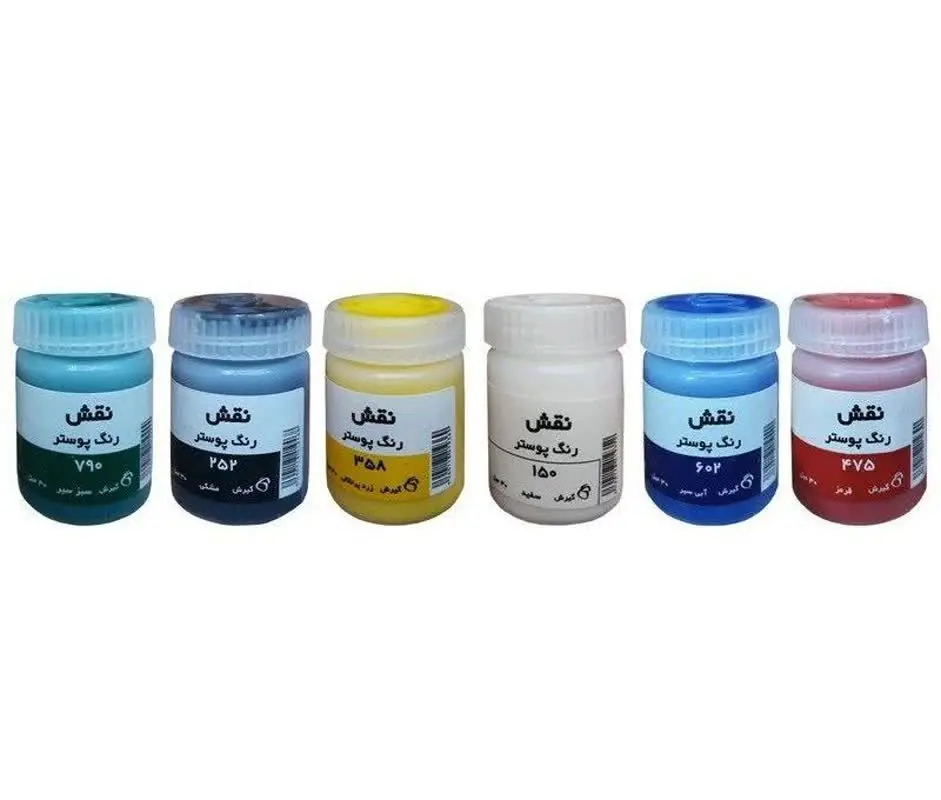 گواش ۶ رنگ نقش
