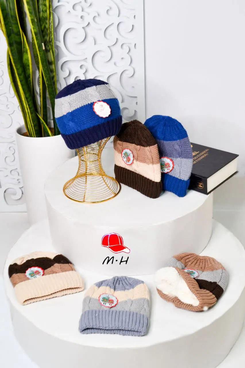 کلاه تک ۲ رنگ زیر مردانه داخل خز ✅️
