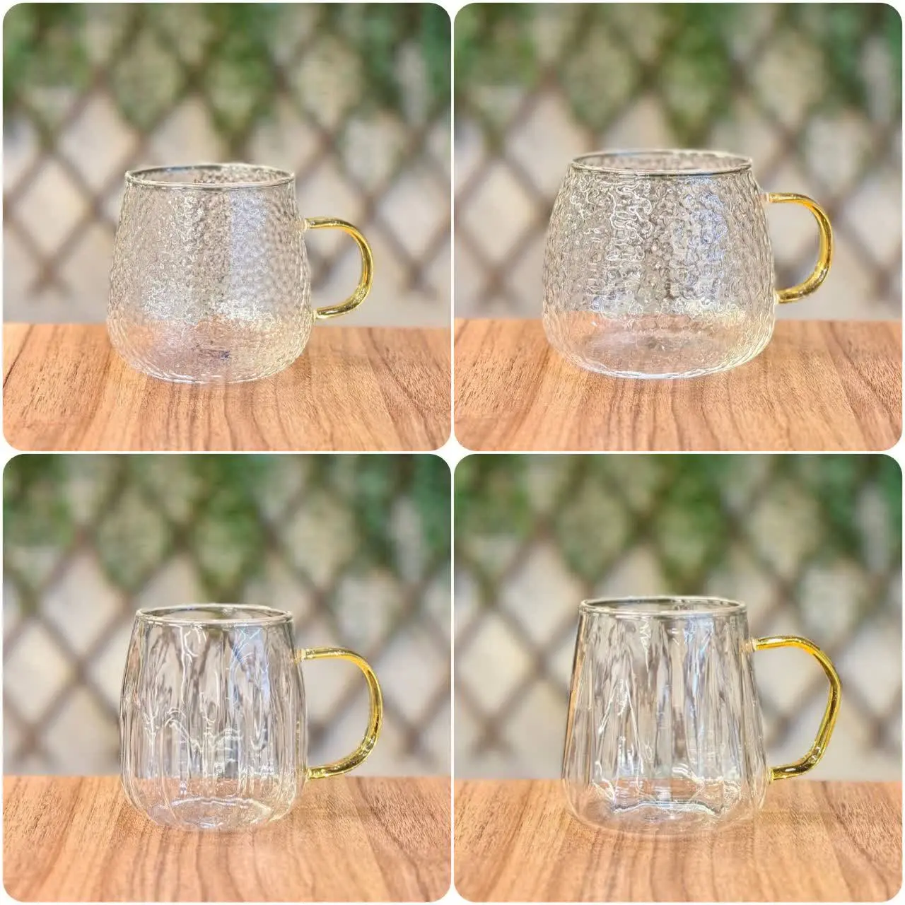 لیوانهای دسته طلایی پیرکس😍