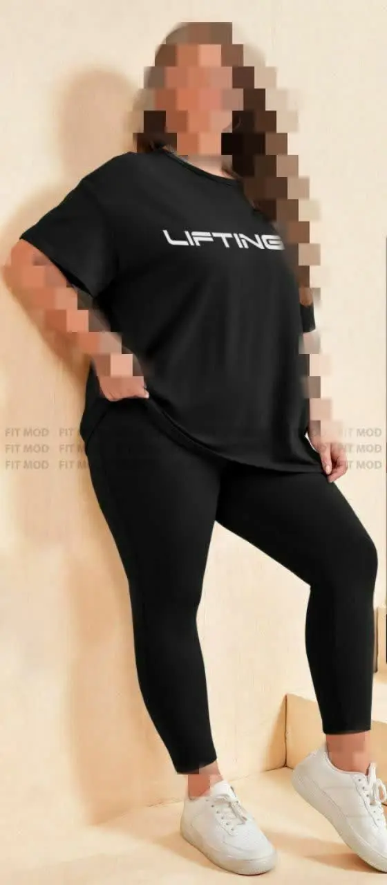 ست تیشرت و لگ بیگ سایز
