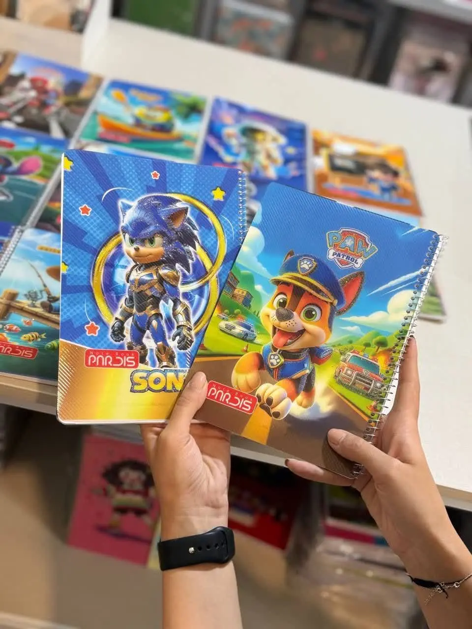 ✅ دفتر خط دار سیمی ۵۰ برگ 
