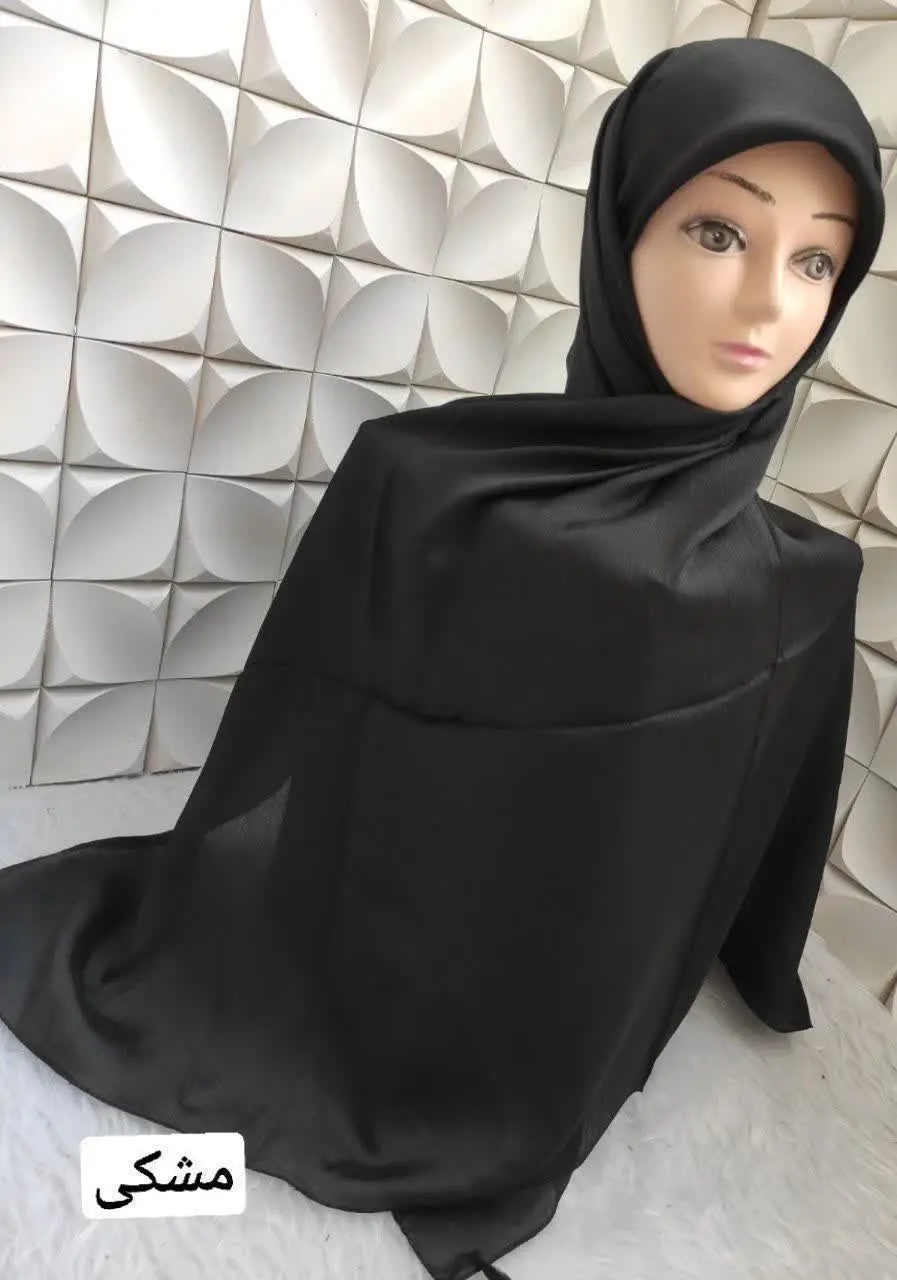 روسری حریر کریستال منگوله د...