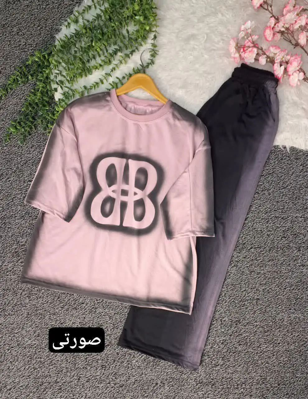 🖋نام: ست تیشرت شلوار رنگی پیستوله‌ای
