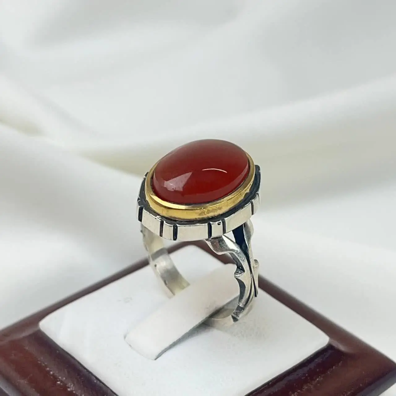 #انگشتر #نقره مردانه رکاب معروف و پر طرفدار مدل هفتی بسیار شیک 👌
