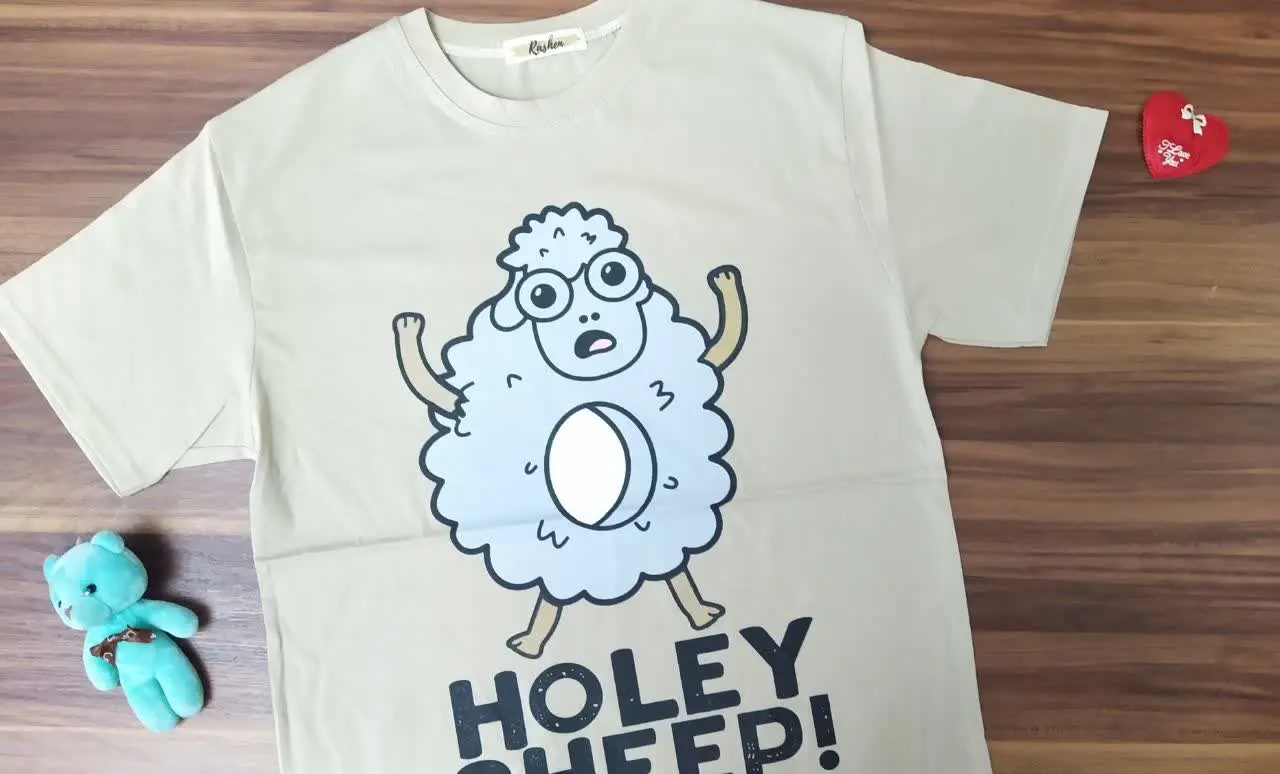 🅿️تیشرت جذاب با طرح شاد واسه تابستون گل دختراتون🅿️
